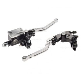   Fékmunkahenger jobb oldali + állítható fékkar / kuplung kar ezüst