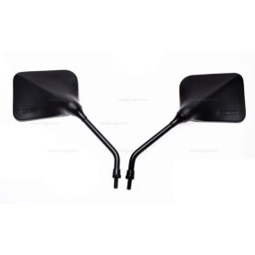 Tükör szett fekete szögletes 8mm