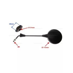 Tükör szett kerek hosszú szárral 8mm