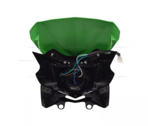 Lámpa első + idom zöld