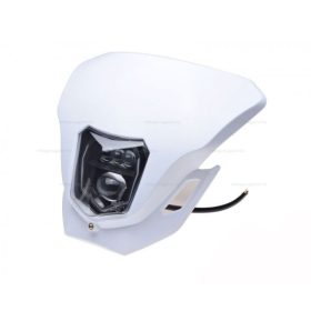 Lámpa első LED-es + idom fehér