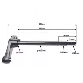   Villa T-szár MBK 50 BOOSTER 2004-2017 / YAMAHA 50 BWS 2004-2017 (4WW) Ø30mm