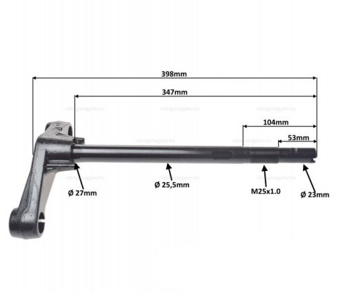 Villa T-szár MBK 50 BOOSTER 2004-2017 / YAMAHA 50 BWS 2004-2017 (4WW) Ø30mm