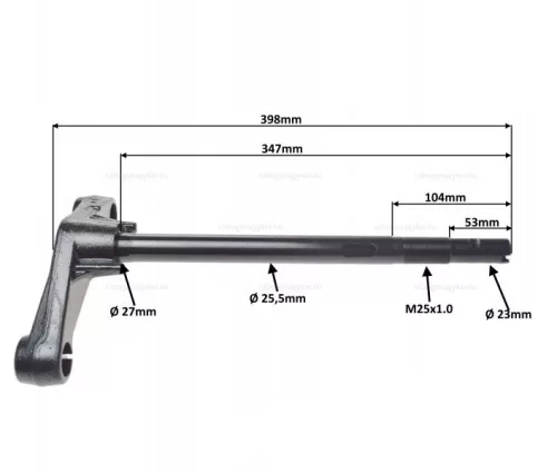Villa T-szár MBK 50 BOOSTER 2004-2017 / YAMAHA 50 BWS 2004-2017 (4WW) Ø30mm