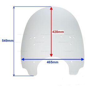 Szélvédő plexi sötét CHOPPER