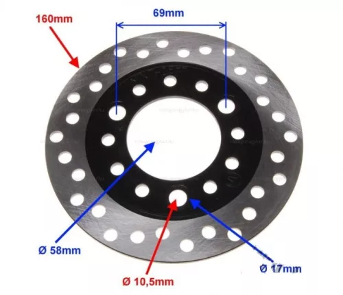 Féktárcsa 160mm