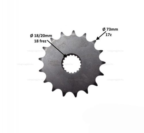 Lánckerék első 428 17 fogas Suzuki GN125