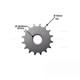 Lánckerék első 428 16 fogas Suzuki GN125