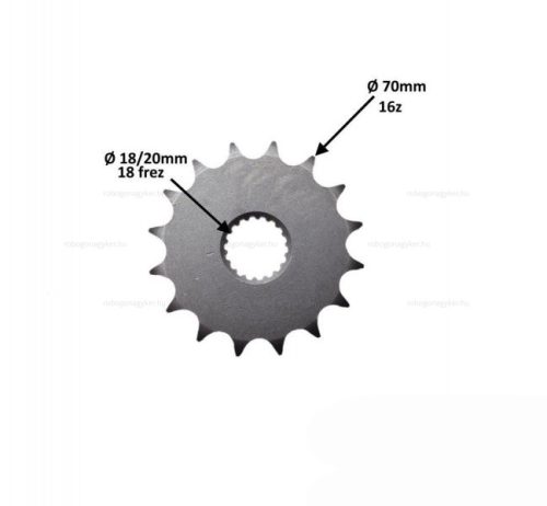Lánckerék első 428 16 fogas Suzuki GN125