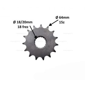 Lánckerék első 428 15 fogas Suzuki GN125