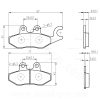 Fékbetét PIAGGIO FLY / BEVERLY 125 / X7 / X8 / MP3 / VESPA GTS 125 / 250 / 300 CC / AJP -PR3 / PR4