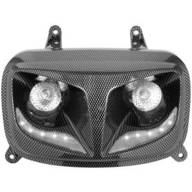    Lámpa + LED MBK BOOSTER 2004-2017 / YAMAHA BWS 2004-2017 karbon