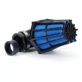 Levegőszűrő sport 28/35mm 90 fokos FEKETE / KÉK
