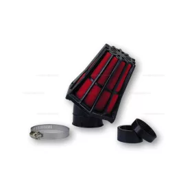   Levegőszűrő sport  R-EVOLUTION 28/35mm 30 fokos FEKETE / PIROS