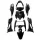 Idomszett fekete Yamaha JOG / MBK MACH G 