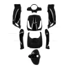 Idomszett fekete SYM FIDDLE2  50  4T 2011-21/ 125cc 2010-2014