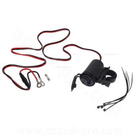 USB töltőaljzat USB B + USB C 12V/2.1A