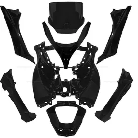   Idomszett PIAGGIO MP3  125 / 250 / 300 / 400 / 500cc 2008 - 2014 matt fekete