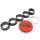Légszűrő sport MARCHALD POWER FILTER AIR FILTER RED 40 MM46-49-52-55-58-62MM