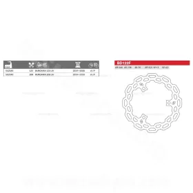 Féktárcsa SUZUKI BURGMAN 125CC 2014-2020 Ø240mm BRENTA