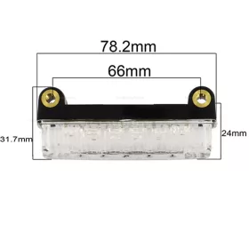 Lámpa hátsó LED-es BETA RR / TZR áttetsző