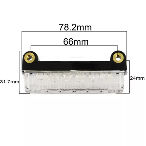 Lámpa hátsó LED-es BETA RR / TZR áttetsző
