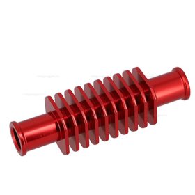 Csőhűtő piros színben