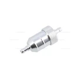 Benzinszűrő tisztítható Ø6,5 ezüst színű ALU