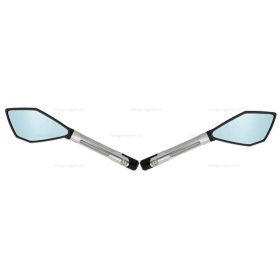 Tükör szett ECHO ALU CNC fekete/ezüst