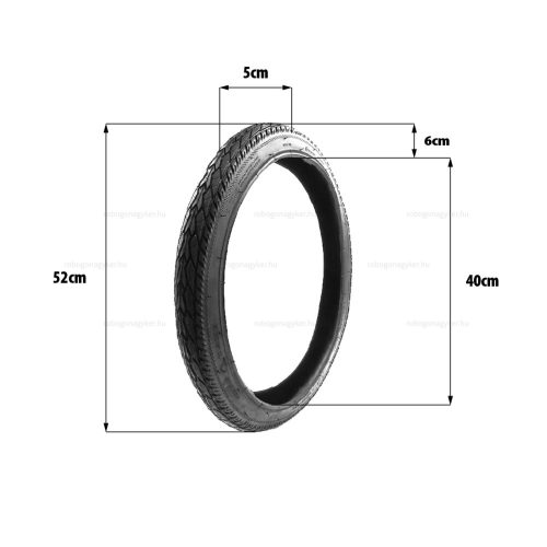 Külső gumi 20x1.95 (47-406) TT - elektromos kerékpárhoz
