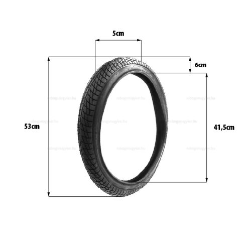 Külső gumi 20x2.125 (54-406) TT - elektromos kerékpárhoz