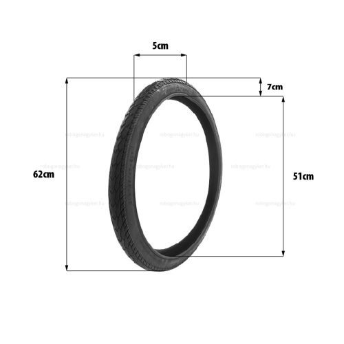 Külső gumi 24x1.95 (47-507) TT - elektromos kerékpárhoz