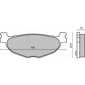 Fékbetét YAMAHA T-MAX 500 RMS 0803