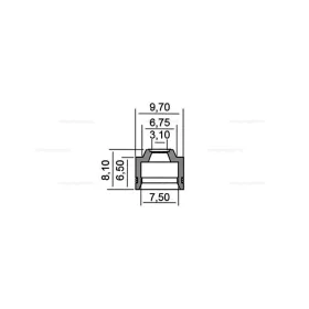   Szelepszár szimering LEONARDO 125 / APRILIA SCARABEO 125 RMS 09230