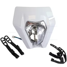 Lámpa első + fejidom KTM STYLE fehér